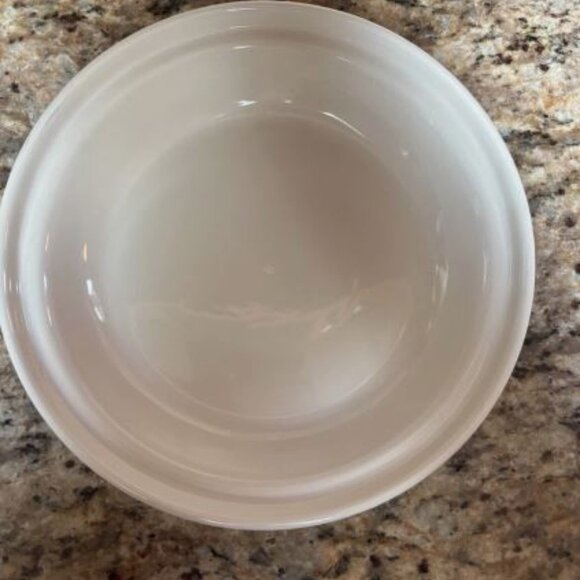 Longaberger Pottery 10-Inch Ivory Woven Traditions Heritage Pie Plate - Picture 3 of 4